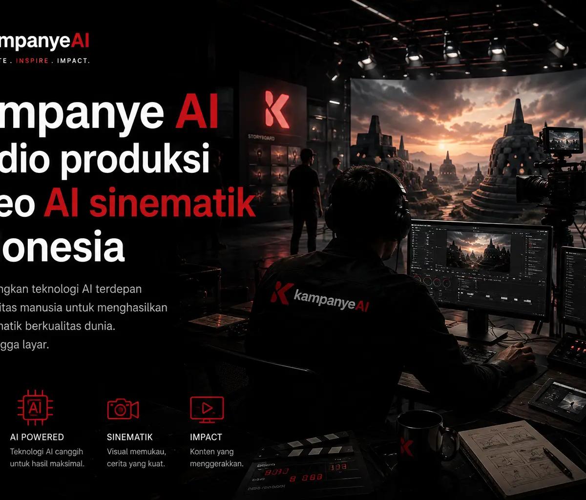 Kampanye AI studio produksi video AI sinematik Indonesia